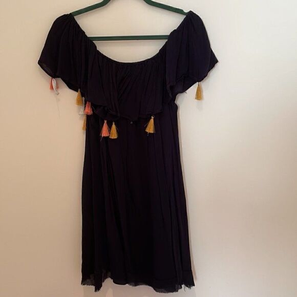 Blush Noir Tassel Dress - Picture 5 of 5